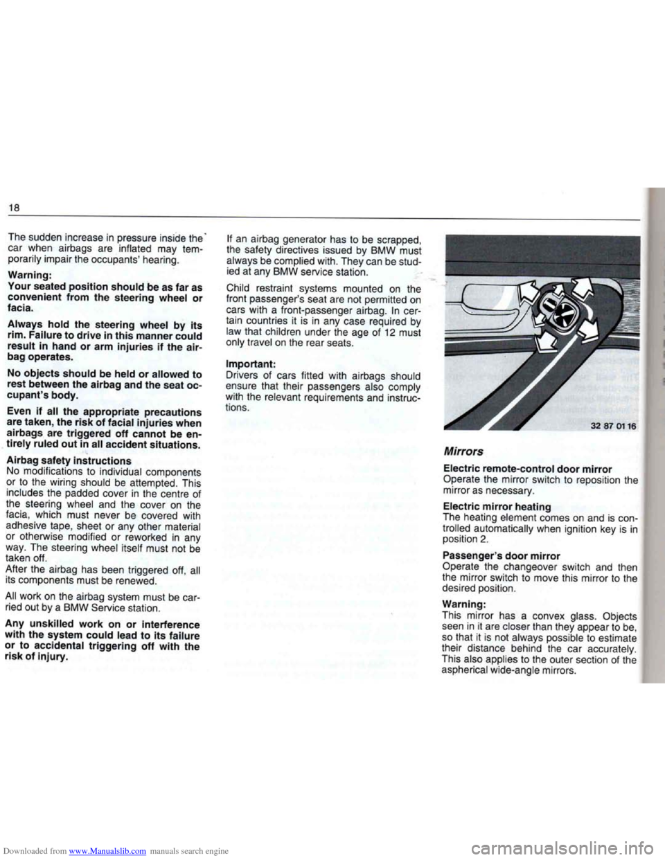 BMW 7 SERIES 1994 E38 User Guide Downloaded from www.Manualslib.com manuals search engine   