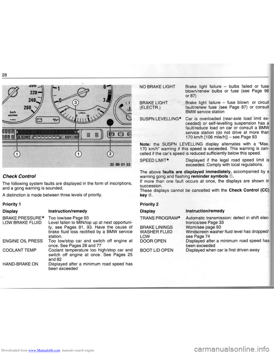 BMW 7 SERIES 1994 E38 Owners Manual Downloaded from www.Manualslib.com manuals search engine BMW 7 SERIES 1994 E38 Owners Manual Downloaded from www.Manualslib.com manuals search engine