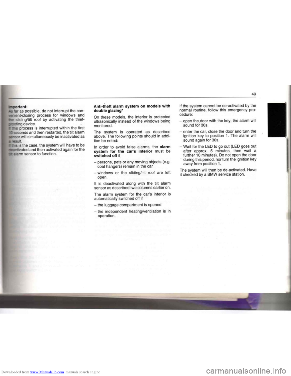 BMW 7 SERIES 1994 E38 Service Manual Downloaded from www.Manualslib.com manuals search engine BMW 7 SERIES 1994 E38 Service Manual Downloaded from www.Manualslib.com manuals search engine