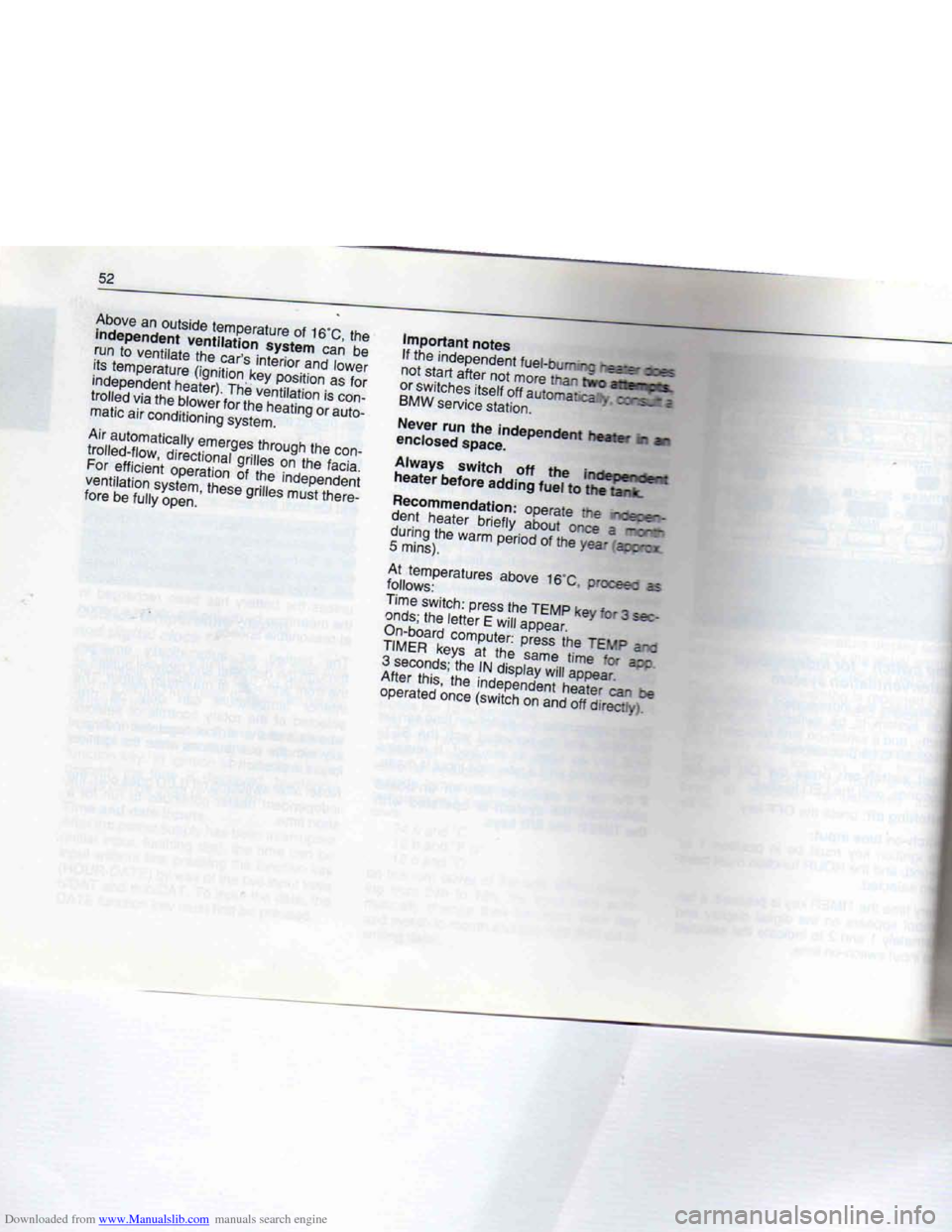 BMW 7 SERIES 1994 E38 Workshop Manual Downloaded from www.Manualslib.com manuals search engine   