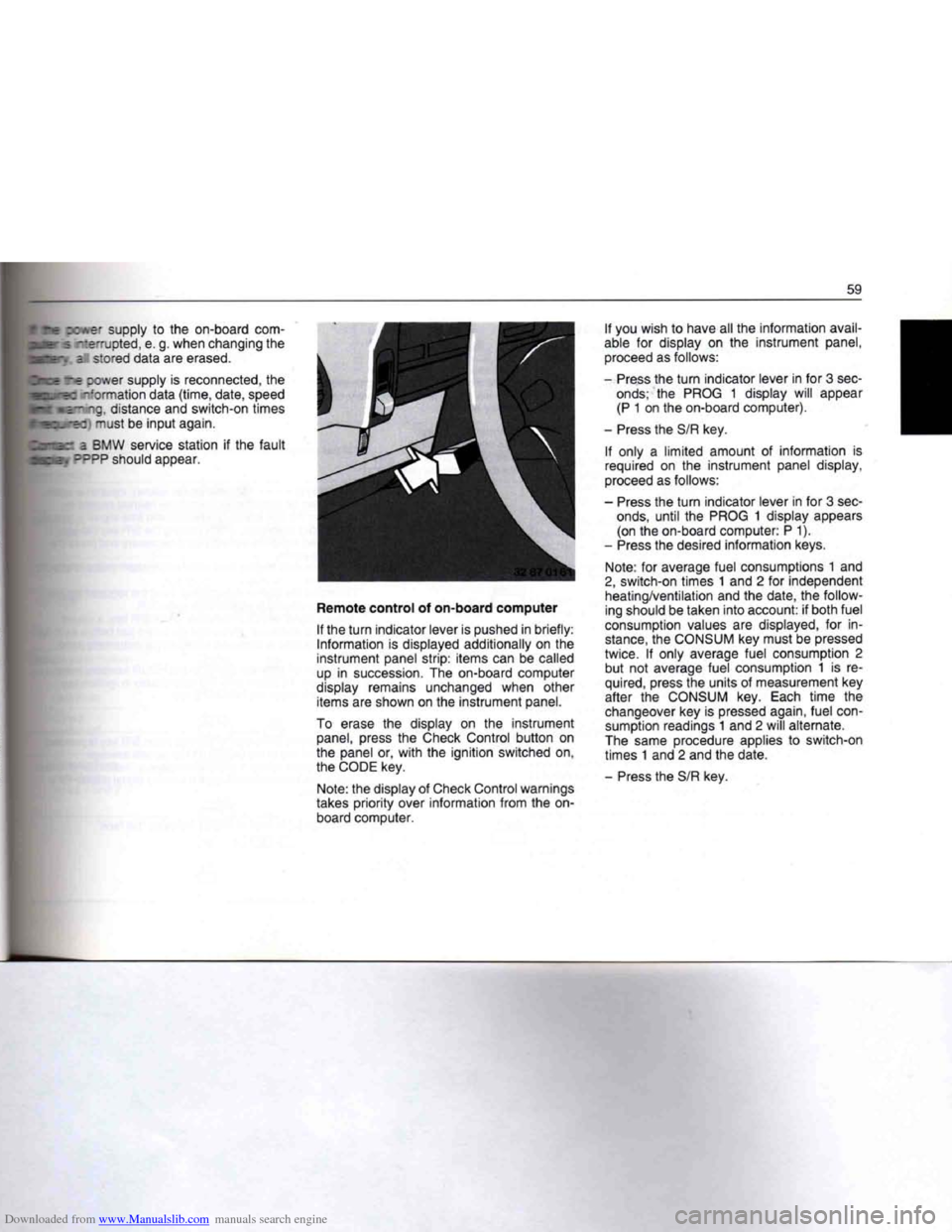 BMW 7 SERIES 1994 E38 Workshop Manual Downloaded from www.Manualslib.com manuals search engine   