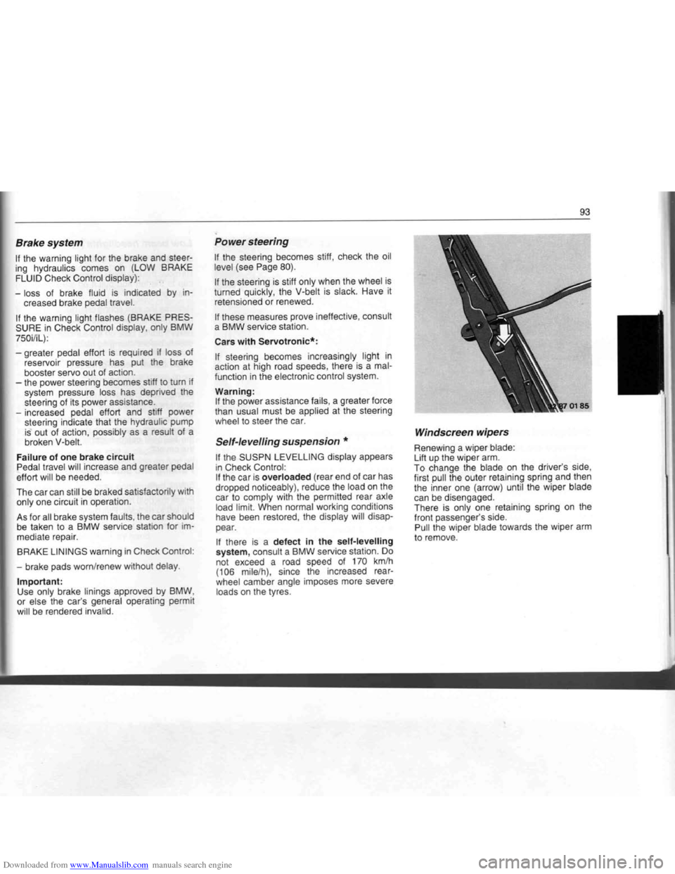 BMW 7 SERIES 1994 E38 Owners Manual Downloaded from www.Manualslib.com manuals search engine BMW 7 SERIES 1994 E38 Owners Manual Downloaded from www.Manualslib.com manuals search engine
