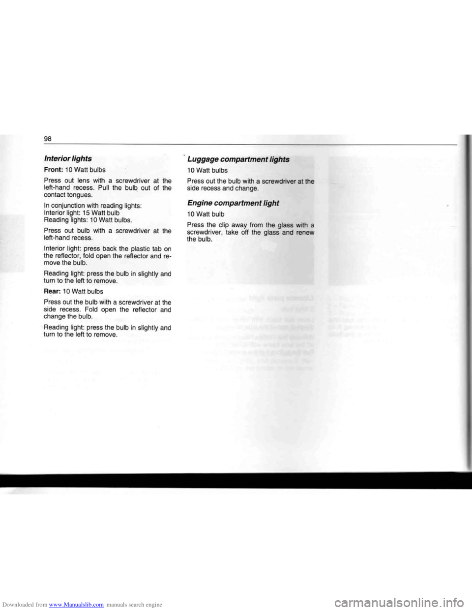 BMW 7 SERIES 1994 E38 Owners Manual Downloaded from www.Manualslib.com manuals search engine BMW 7 SERIES 1994 E38 Owners Manual Downloaded from www.Manualslib.com manuals search engine