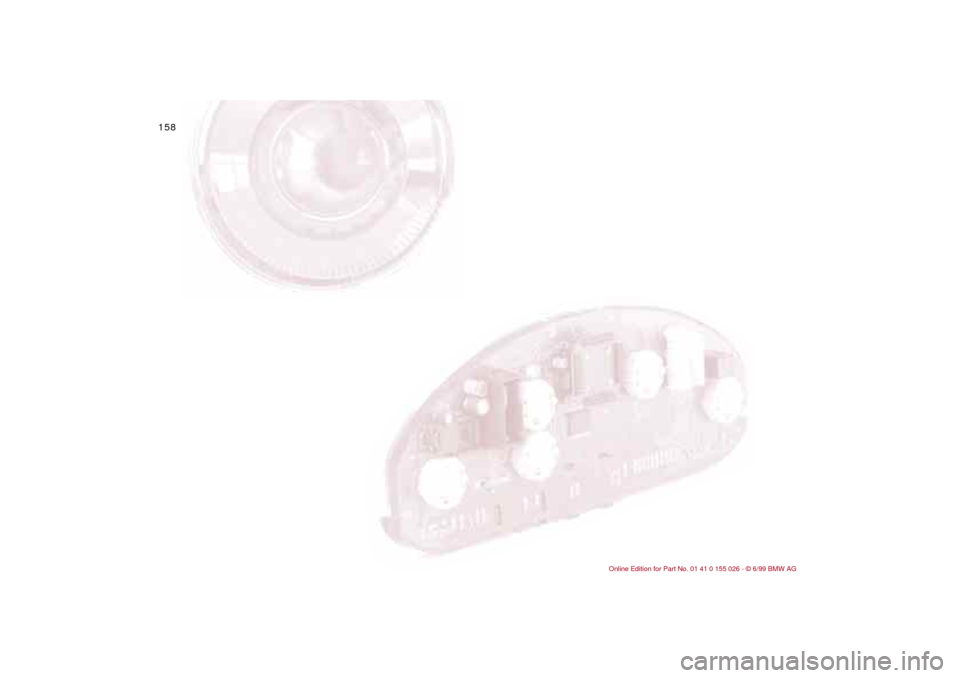 BMW 328Ci COUPE 2000 E46 Owners Manual 158n 