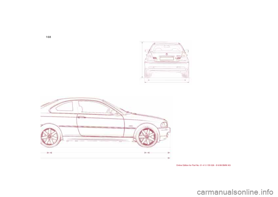 BMW 328Ci COUPE 2000 E46 Owners Manual 168n 