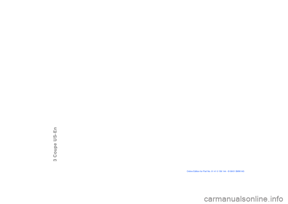 BMW 330Ci COUPE 2002 E46 Owners Manual 3 Coupe US-En 
