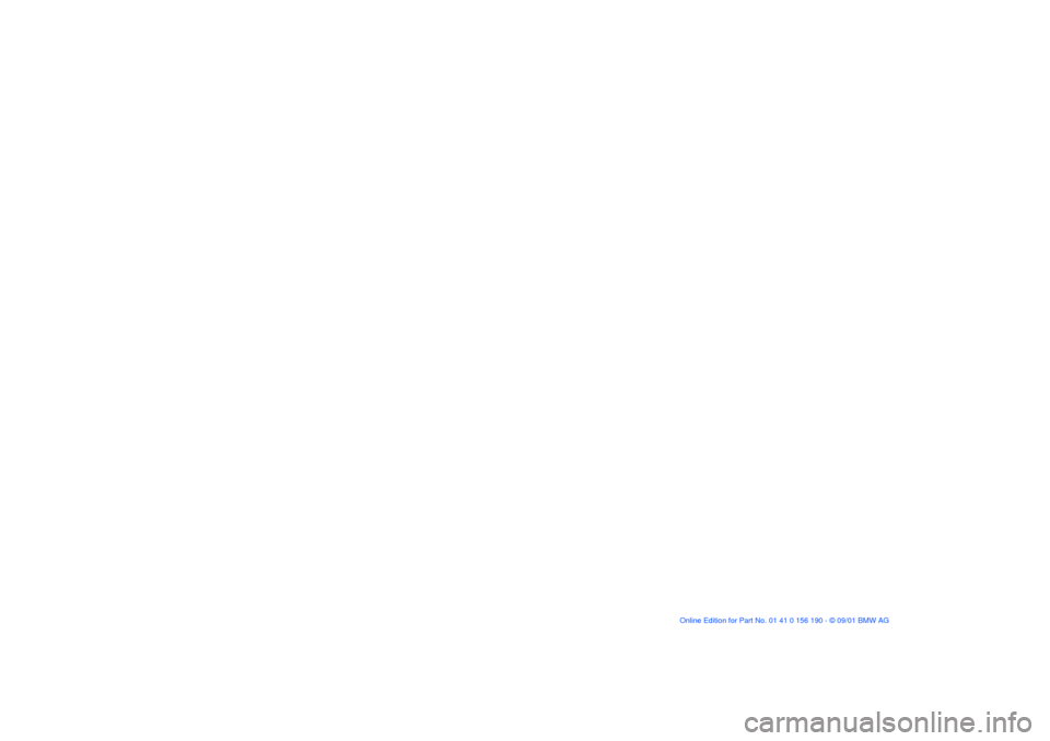 BMW 325Ci CONVERTIBLE 2002 E46 Owners Manual 