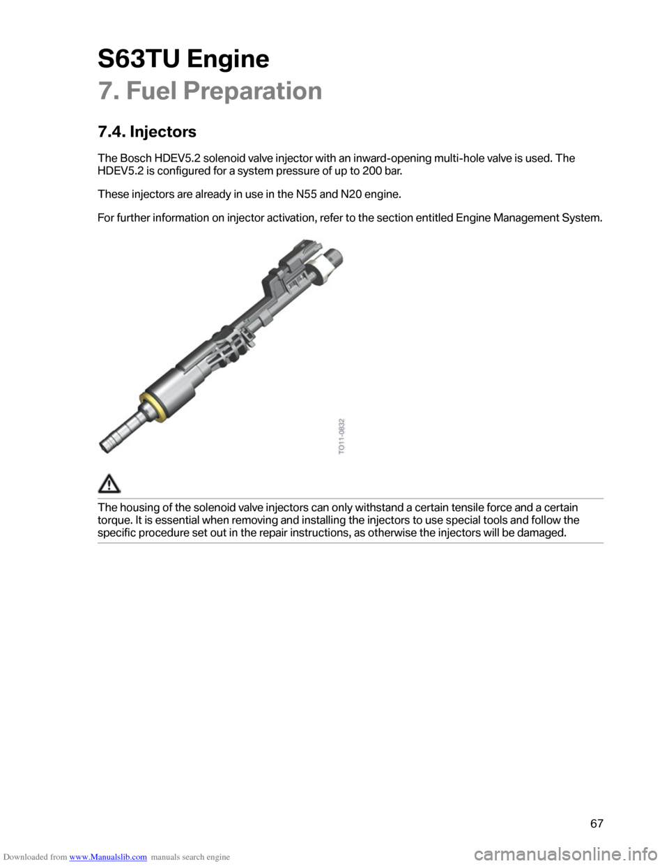 BMW M6 2012 F12 S63TU Engine Technical Training Manual Downloaded from www.Manualslib.com manuals search engine �������	�
���
�
�6���7��
�����
��������

�;�?
�6��3���#�
�C�
�����"
�����������*�:�#�9�7��/����	��