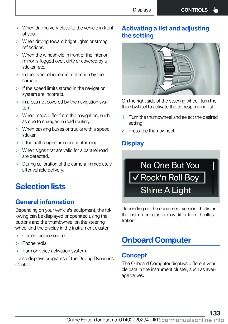 BMW 2 SERIES CONVERTIBLE 2020  Owners Manual 'x�W�h�e�n��d�r�i�v�i�n�g��v�e�r�y��c�l�o�s�e��t�o��t�h�e��v�e�h�i�c�l�e��i�n��f�r�o�n�t
�o�f��y�o�u�.'x�W�h�e�n��d�r�i�v�i�n�g��t�o�w�a�r�d��b�r�i�g�h�t��l�i�g�h�t�s��o�r��s�t�