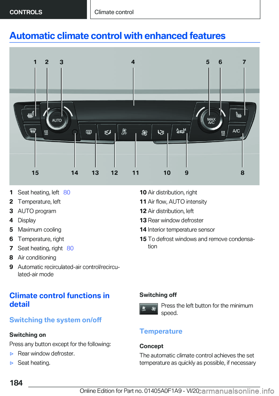 BMW 2 SERIES COUPE 2021  Owners Manual �A�u�t�o�m�a�t�i�c��c�l�i�m�a�t�e��c�o�n�t�r�o�l��w�i�t�h��e�n�h�a�n�c�e�d��f�e�a�t�u�r�e�s�1�S�e�a�t��h�e�a�t�i�n�g�,��l�e�f�t#\#_�8�0�2�T�e�m�p�e�r�a�t�u�r�e�,��l�e�f�t�3�A�U�T�O��p�r�o�g�r