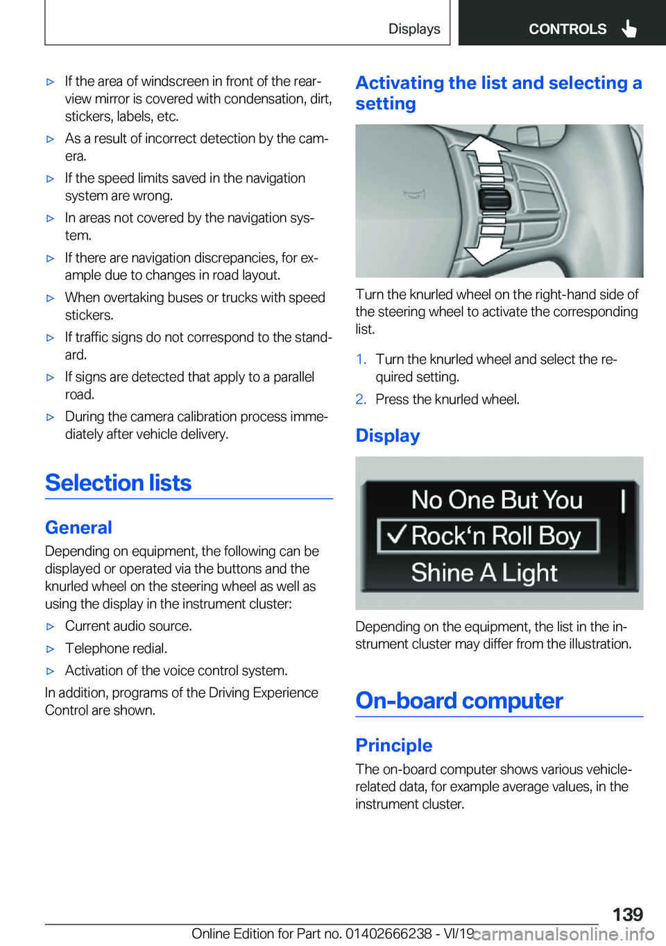 BMW 2 SERIES COUPE 2020  Owners Manual 'x�I�f��t�h�e��a�r�e�a��o�f��w�i�n�d�s�c�r�e�e�n��i�n��f�r�o�n�t��o�f��t�h�e��r�e�a�r�-
�v�i�e�w��m�i�r�r�o�r��i�s��c�o�v�e�r�e�d��w�i�t�h��c�o�n�d�e�n�s�a�t�i�o�n�,��d�i�r�t�, �s�t