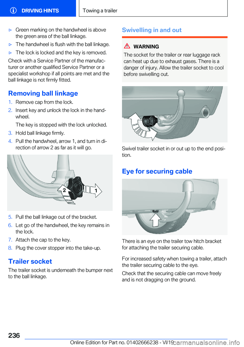BMW 2 SERIES COUPE 2020  Owners Manual 'x�G�r�e�e�n��m�a�r�k�i�n�g��o�n��t�h�e��h�a�n�d�w�h�e�e�l��i�s��a�b�o�v�e�t�h�e��g�r�e�e�n��a�r�e�a��o�f��t�h�e��b�a�l�l��l�i�n�k�a�g�e�.'x�T�h�e��h�a�n�d�w�h�e�e�l��i�s��f�l�u