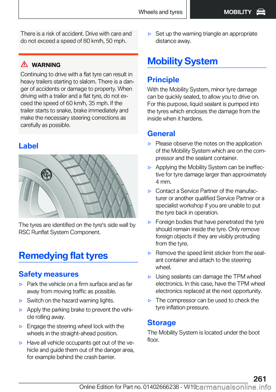 BMW 2 SERIES COUPE 2020  Owners Manual �T�h�e�r�e��i�s��a��r�i�s�k��o�f��a�c�c�i�d�e�n�t�.��D�r�i�v�e��w�i�t�h��c�a�r�e��a�n�d�d�o��n�o�t��e�x�c�e�e�d��a��s�p�e�e�d��o�f��8�0��k�m�/�h�,��5�0��m�p�h�.
�W�A�R�N�I�N�G
�C�o�n