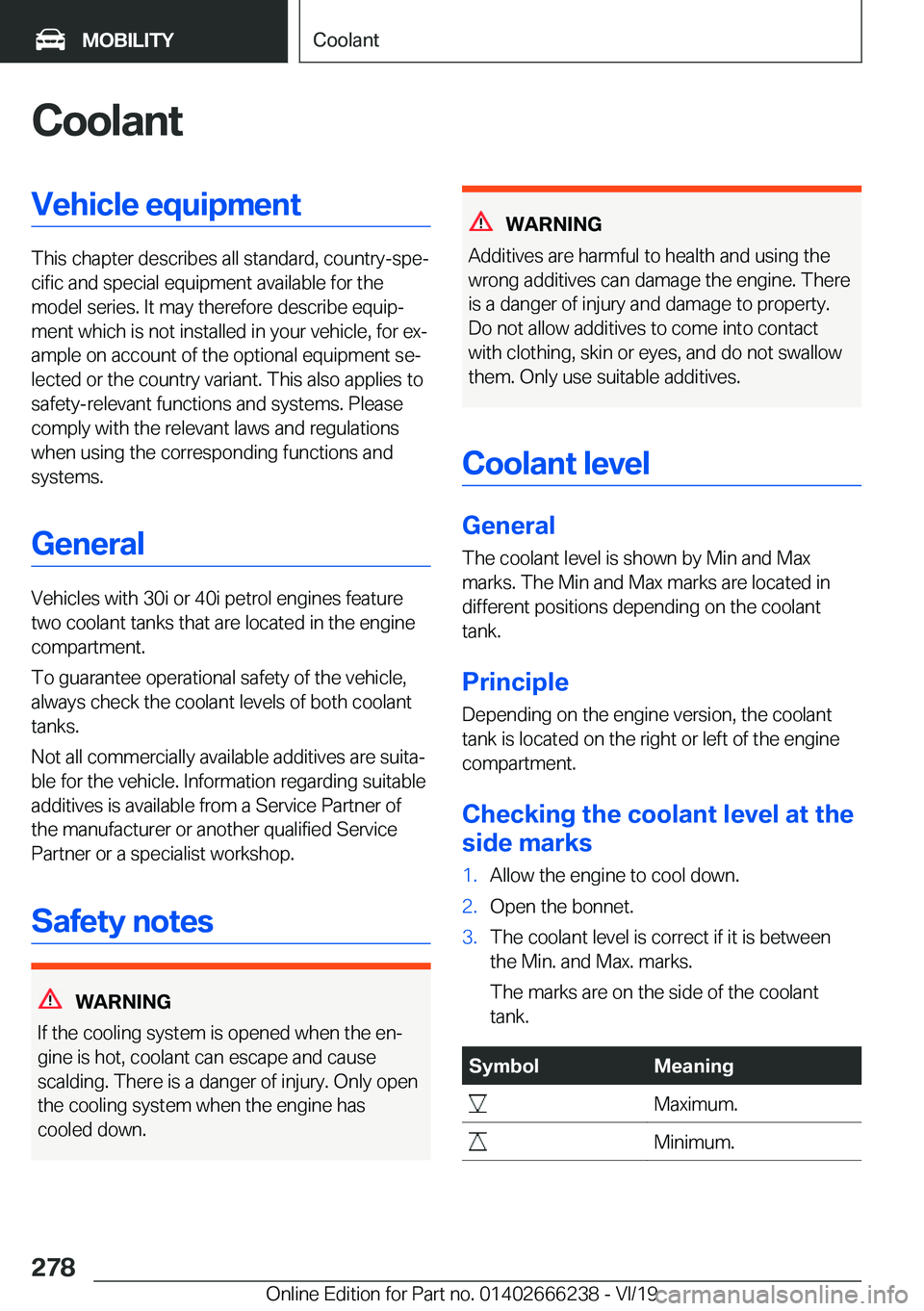 BMW 2 SERIES COUPE 2020  Owners Manual �C�o�o�l�a�n�t�V�e�h�i�c�l�e��e�q�u�i�p�m�e�n�t
�T�h�i�s��c�h�a�p�t�e�r��d�e�s�c�r�i�b�e�s��a�l�l��s�t�a�n�d�a�r�d�,��c�o�u�n�t�r�y�-�s�p�ej�c�i�f�i�c��a�n�d��s�p�e�c�i�a�l��e�q�u�i�p�m�e�n�