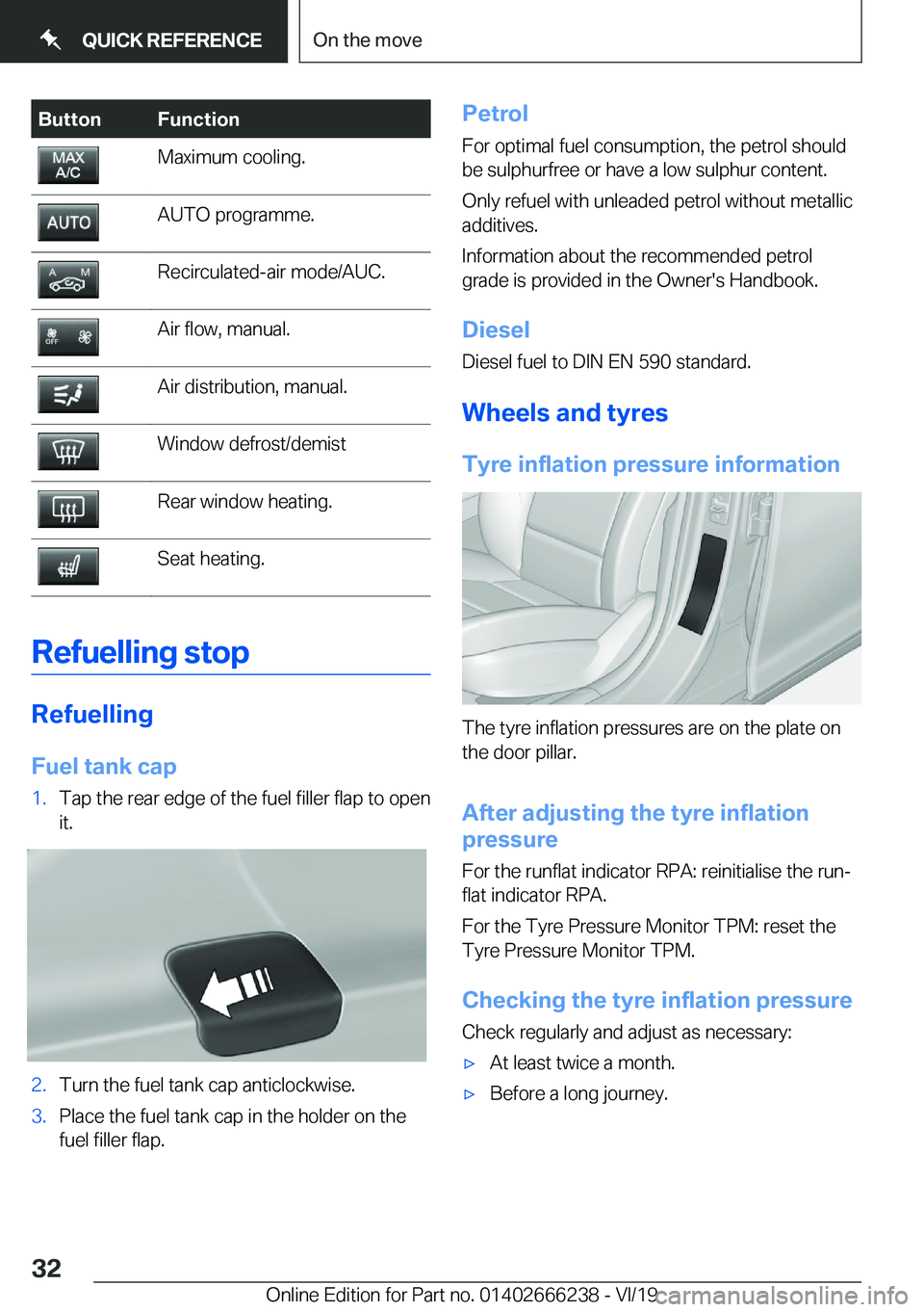 BMW 2 SERIES COUPE 2020 Owners Guide �B�u�t�t�o�n�F�u�n�c�t�i�o�n�M�a�x�i�m�u�m��c�o�o�l�i�n�g�.�A�U�T�O��p�r�o�g�r�a�m�m�e�.�R�e�c�i�r�c�u�l�a�t�e�d�-�a�i�r��m�o�d�e�/�A�U�C�.�A�i�r��f�l�o�w�,��m�a�n�u�a�l�.�A�i�r��d�i�s�t�r�i�b�u