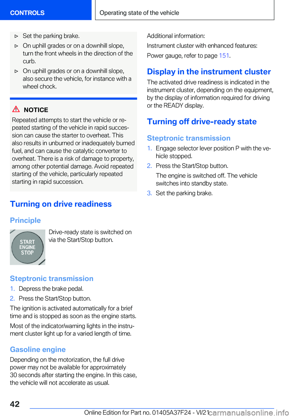 BMW 2 SERIES GRAN COUPE 2022 Service Manual 'x�S�e�t��t�h�e��p�a�r�k�i�n�g��b�r�a�k�e�.'x�O�n��u�p�h�i�l�l��g�r�a�d�e�s��o�r��o�n��a��d�o�w�n�h�i�l�l��s�l�o�p�e�,�t�u�r�n��t�h�e��f�r�o�n�t��w�h�e�e�l�s��i�n��t�h�e��d�i�r