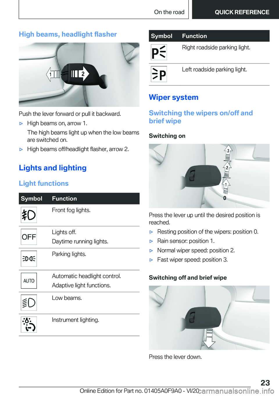 BMW 2 SERIES GRAN COUPE 2021 Owners Manual �H�i�g�h��b�e�a�m�s�,��h�e�a�d�l�i�g�h�t��f�l�a�s�h�e�r
�P�u�s�h��t�h�e��l�e�v�e�r��f�o�r�w�a�r�d��o�r��p�u�l�l��i�t��b�a�c�k�w�a�r�d�.
'x�H�i�g�h��b�e�a�m�s��o�n�,��a�r�r�o�w��1�.
�