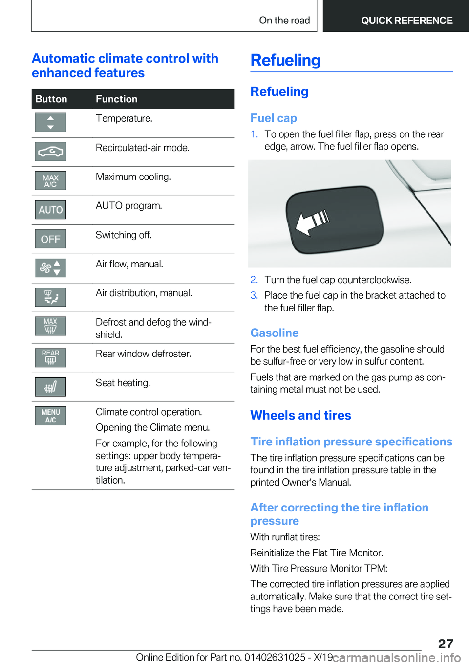 BMW 2 SERIES GRAN COUPE 2020 Owners Manual �A�u�t�o�m�a�t�i�c��c�l�i�m�a�t�e��c�o�n�t�r�o�l��w�i�t�h
�e�n�h�a�n�c�e�d��f�e�a�t�u�r�e�s�B�u�t�t�o�n�F�u�n�c�t�i�o�n�T�e�m�p�e�r�a�t�u�r�e�.�R�e�c�i�r�c�u�l�a�t�e�d�-�a�i�r��m�o�d�e�.�M�a�x�i�