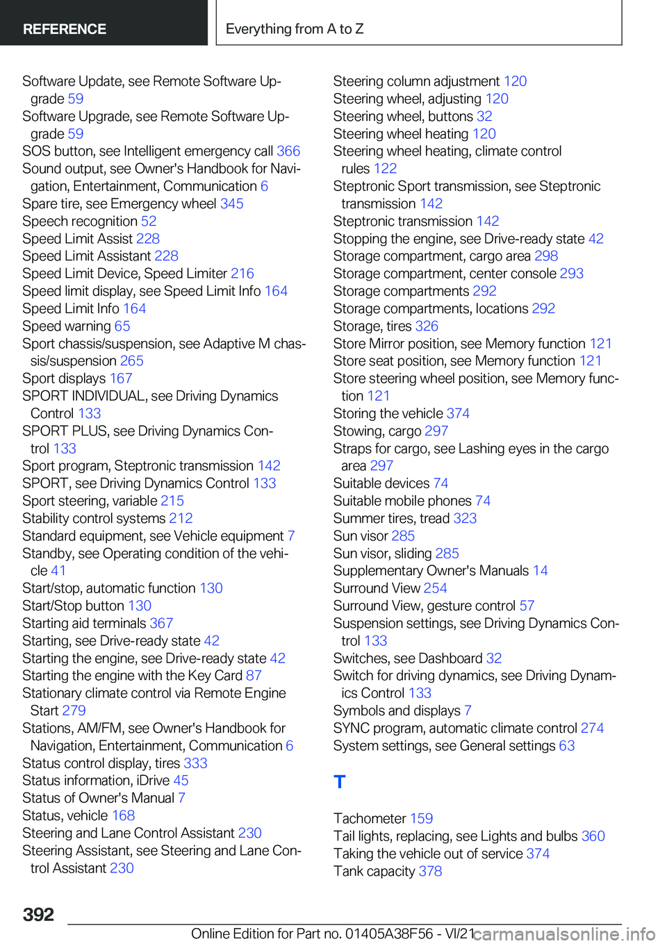 BMW 3 SERIES 2022  Owners Manual �S�o�f�t�w�a�r�e��U�p�d�a�t�e�,��s�e�e��R�e�m�o�t�e��S�o�f�t�w�a�r�e��U�p#j�g�r�a�d�e� �5�9�
�S�o�f�t�w�a�r�e��U�p�g�r�a�d�e�,��s�e�e��R�e�m�o�t�e��S�o�f�t�w�a�r�e��U�p#j �g�r�a�d�e� �5�9