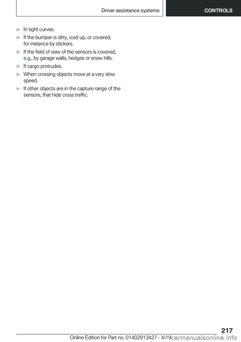BMW 3 SERIES 2020  Owners Manual 'x�I�n��t�i�g�h�t��c�u�r�v�e�s�.'x�I�f��t�h�e��b�u�m�p�e�r��i�s��d�i�r�t�y�,��i�c�e�d��u�p�,��o�r��c�o�v�e�r�e�d�,�f�o�r��i�n�s�t�a�n�c�e��b�y��s�t�i�c�k�e�r�s�.'x�I�f��t�h�e