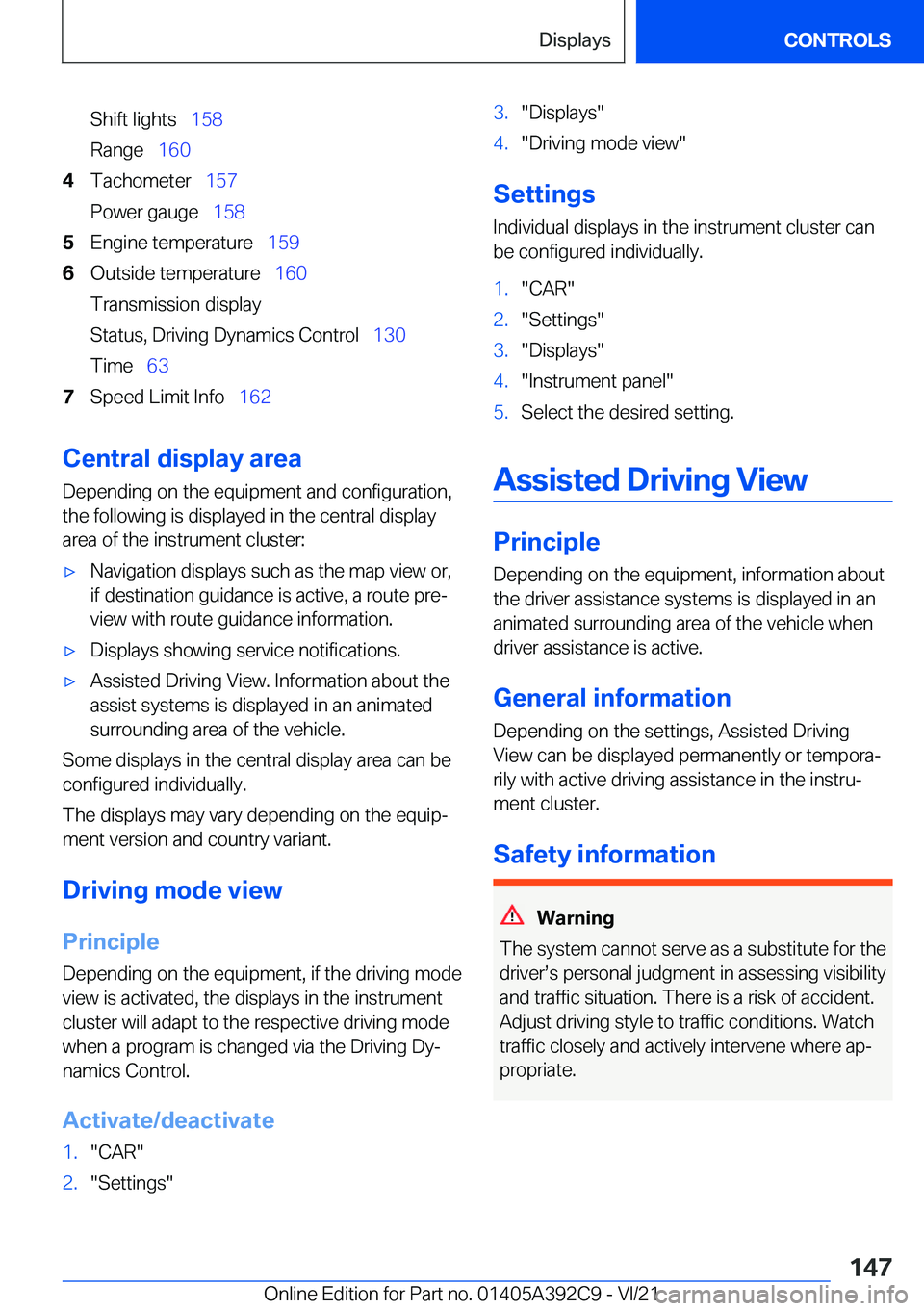 BMW 4 SERIES 2022  Owners Manual �S�h�i�f�t��l�i�g�h�t�s#\#_�1�5�8
�R�a�n�g�e#\#_ �1�6�0�4�T�a�c�h�o�m�e�t�e�r#\#_ �1�5�7
�P�o�w�e�r��g�a�u�g�e#\#_ �1�5�8�5�E�n�g�i�n�e��t�e�m�p�e�r�a�t�u�r�e#\#_ �1�5�9�6�O�u�t�s�i�d�e��t�e�m�p�e