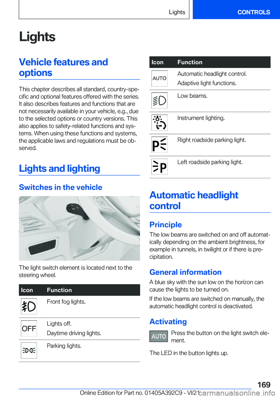 BMW 4 SERIES 2022  Owners Manual �L�i�g�h�t�s�V�e�h�i�c�l�e��f�e�a�t�u�r�e�s��a�n�d�o�p�t�i�o�n�s
�T�h�i�s��c�h�a�p�t�e�r��d�e�s�c�r�i�b�e�s��a�l�l��s�t�a�n�d�a�r�d�,��c�o�u�n�t�r�y�-�s�p�e#j�c�i�f�i�c��a�n�d��o�p�t�i�o�n�a�