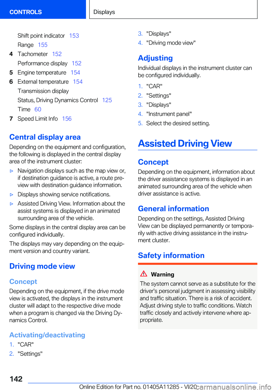 BMW 4 SERIES COUPE 2021  Owners Manual �S�h�i�f�t��p�o�i�n�t��i�n�d�i�c�a�t�o�r#\#_�1�5�3
�R�a�n�g�e#\#_ �1�5�5�4�T�a�c�h�o�m�e�t�e�r#\#_ �1�5�2
�P�e�r�f�o�r�m�a�n�c�e��d�i�s�p�l�a�y#\#_ �1�5�2�5�E�n�g�i�n�e��t�e�m�p�e�r�a�t�u�r�e#\#_�