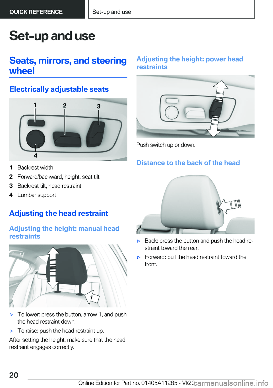 BMW 4 SERIES COUPE 2021 User Guide �S�e�t�-�u�p��a�n�d��u�s�e�S�e�a�t�s�,��m�i�r�r�o�r�s�,��a�n�d��s�t�e�e�r�i�n�g�w�h�e�e�l
�E�l�e�c�t�r�i�c�a�l�l�y��a�d�j�u�s�t�a�b�l�e��s�e�a�t�s
�1�B�a�c�k�r�e�s�t��w�i�d�t�h�2�F�o�r�w�a�r�d