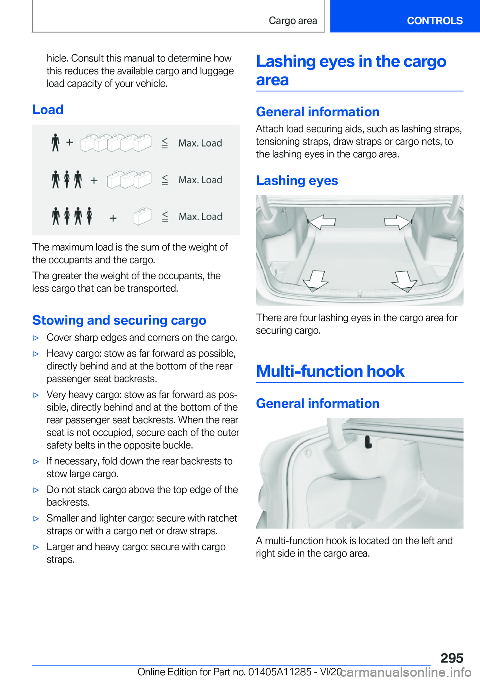 BMW 4 SERIES COUPE 2021  Owners Manual �h�i�c�l�e�.��C�o�n�s�u�l�t��t�h�i�s��m�a�n�u�a�l��t�o��d�e�t�e�r�m�i�n�e��h�o�w�t�h�i�s��r�e�d�u�c�e�s��t�h�e��a�v�a�i�l�a�b�l�e��c�a�r�g�o��a�n�d��l�u�g�g�a�g�e�l�o�a�d��c�a�p�a�c�i�t�y