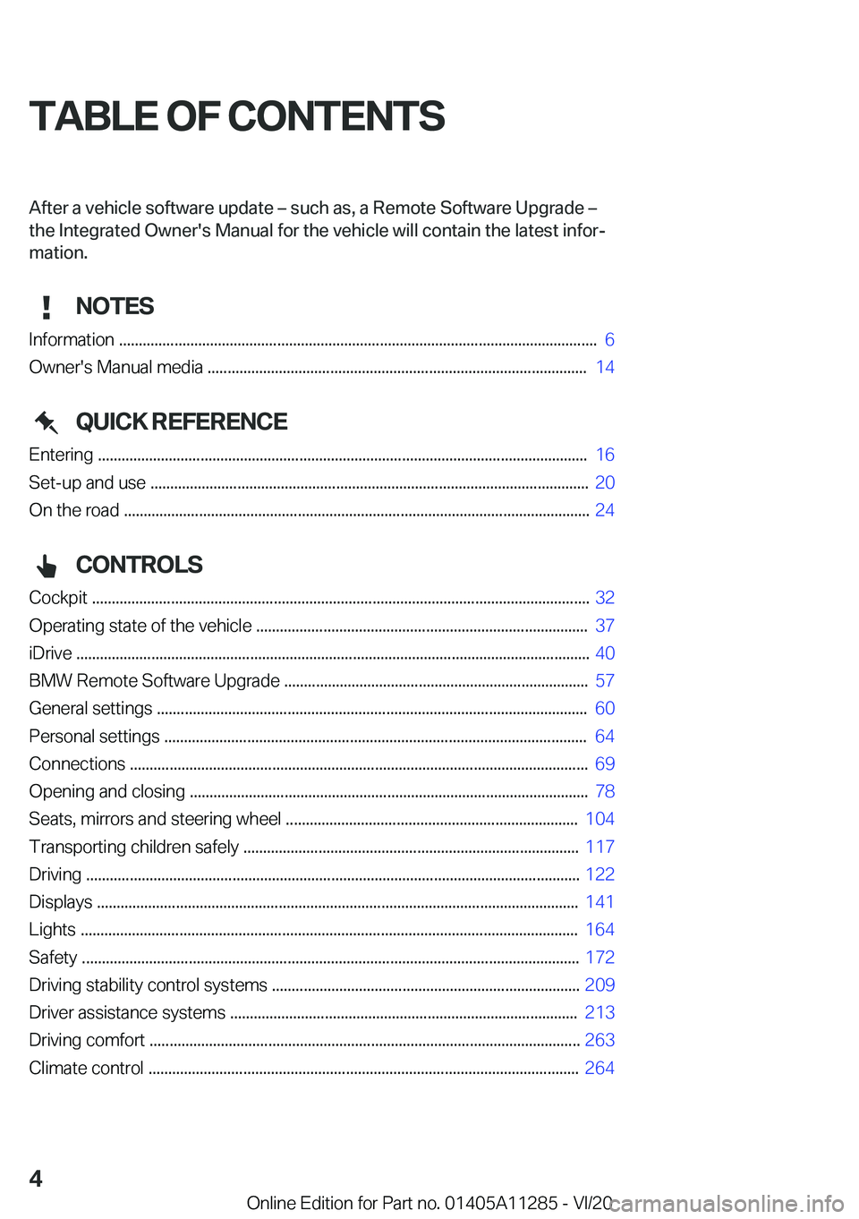 BMW 4 SERIES COUPE 2021  Owners Manual �T�A�B�L�E��O�F��C�O�N�T�E�N�T�S�A�f�t�e�r��a��v�e�h�i�c�l�e��s�o�f�t�w�a�r�e��u�p�d�a�t�e�m��s�u�c�h��a�s�,��a��R�e�m�o�t�e��S�o�f�t�w�a�r�e��U�p�g�r�a�d�e�m
�t�h�e��*�n�t�e�g�r�a�t�