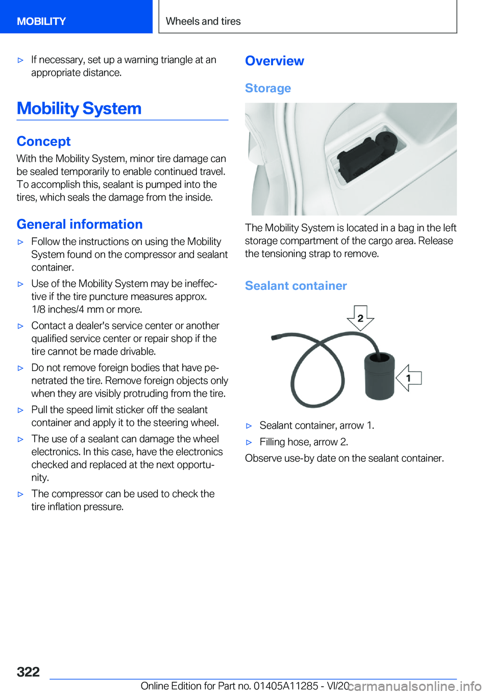 BMW 4 SERIES COUPE 2021  Owners Manual 'x�I�f��n�e�c�e�s�s�a�r�y�,��s�e�t��u�p��a��w�a�r�n�i�n�g��t�r�i�a�n�g�l�e��a�t��a�n
�a�p�p�r�o�p�r�i�a�t�e��d�i�s�t�a�n�c�e�.
�M�o�b�i�l�i�t�y��S�y�s�t�e�m
�C�o�n�c�e�p�t
�W�i�t�h��t�h