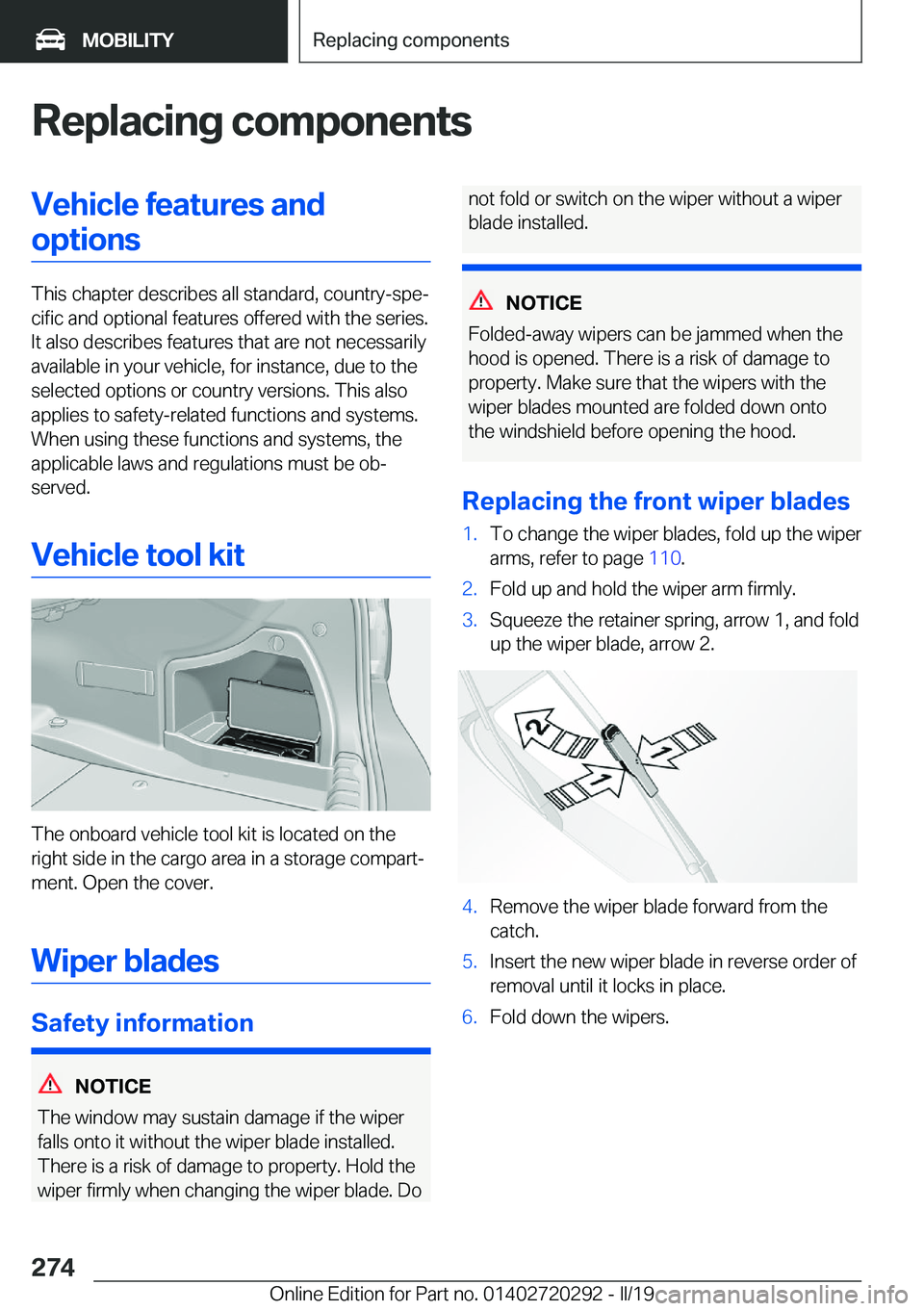 BMW 4 SERIES COUPE 2020  Owners Manual �R�e�p�l�a�c�i�n�g��c�o�m�p�o�n�e�n�t�s�V�e�h�i�c�l�e��f�e�a�t�u�r�e�s��a�n�d�o�p�t�i�o�n�s
�T�h�i�s��c�h�a�p�t�e�r��d�e�s�c�r�i�b�e�s��a�l�l��s�t�a�n�d�a�r�d�,��c�o�u�n�t�r�y�-�s�p�ej�c�i�f�