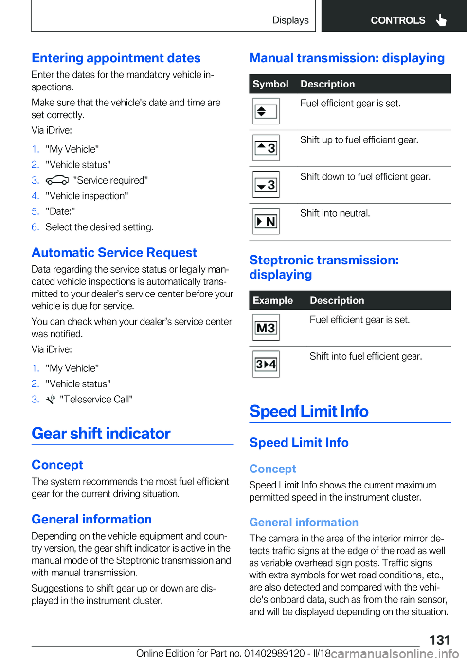 BMW 4 SERIES COUPE 2019  Owners Manual �E�n�t�e�r�i�n�g��a�p�p�o�i�n�t�m�e�n�t��d�a�t�e�s�E�n�t�e�r� �t�h�e� �d�a�t�e�s� �f�o�r� �t�h�e� �m�a�n�d�a�t�o�r�y� �v�e�h�i�c�l�e� �i�nj�s�p�e�c�t�i�o�n�s�.
�M�a�k�e� �s�u�r�e� �t�h�a�t� �t�h�e�