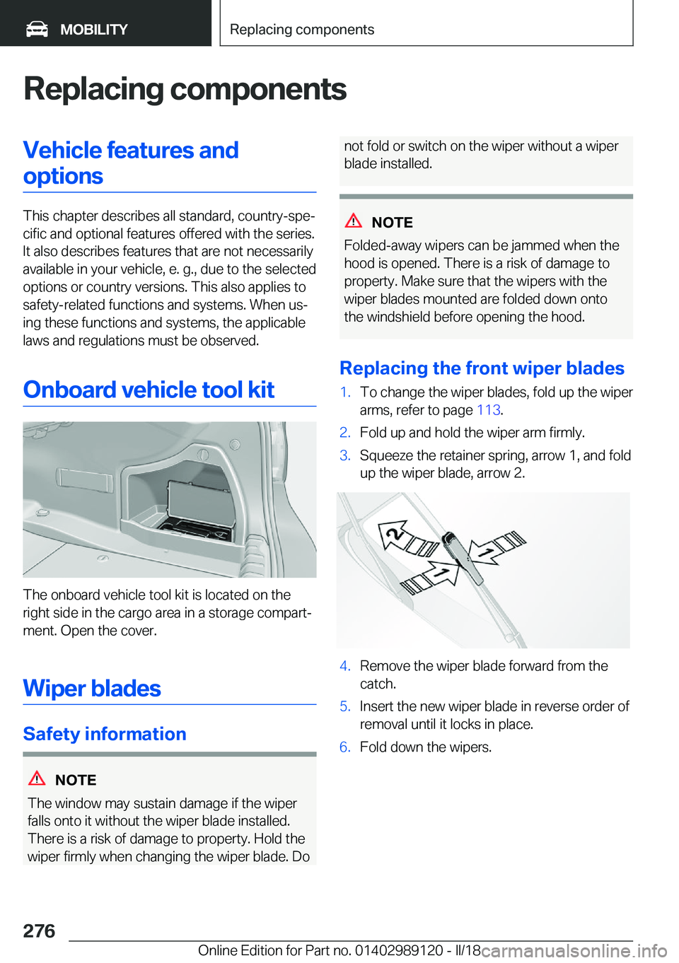 BMW 4 SERIES COUPE 2019  Owners Manual �R�e�p�l�a�c�i�n�g��c�o�m�p�o�n�e�n�t�s�V�e�h�i�c�l�e��f�e�a�t�u�r�e�s��a�n�d�o�p�t�i�o�n�s
�T�h�i�s� �c�h�a�p�t�e�r� �d�e�s�c�r�i�b�e�s� �a�l�l� �s�t�a�n�d�a�r�d�,� �c�o�u�n�t�r�y�-�s�p�ej�c�i�f�