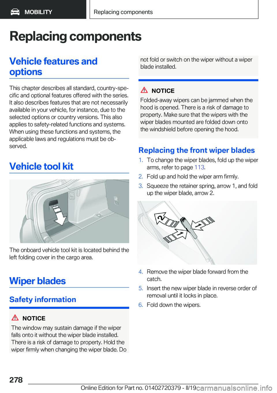BMW 4 SERIES COUPE 2020  Owners Manual �R�e�p�l�a�c�i�n�g��c�o�m�p�o�n�e�n�t�s�V�e�h�i�c�l�e��f�e�a�t�u�r�e�s��a�n�d�o�p�t�i�o�n�s
�T�h�i�s��c�h�a�p�t�e�r��d�e�s�c�r�i�b�e�s��a�l�l��s�t�a�n�d�a�r�d�,��c�o�u�n�t�r�y�-�s�p�ej�c�i�f�