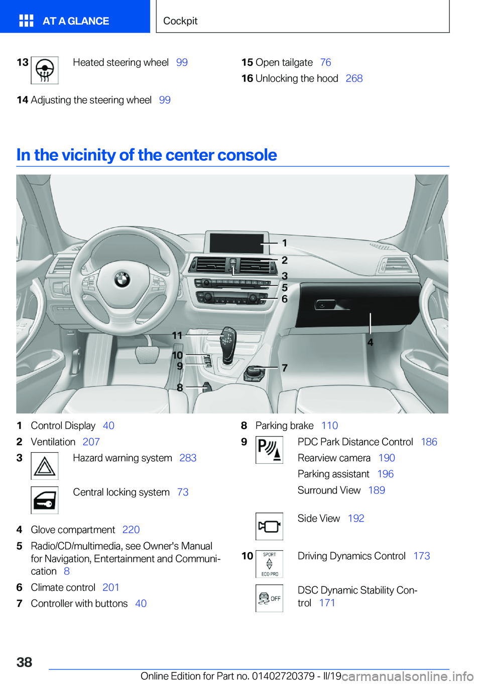 BMW 4 SERIES COUPE 2020 Owners Guide �1�3�H�e�a�t�e�d��s�t�e�e�r�i�n�g��w�h�e�e�l\_�9�9�1�4�A�d�j�u�s�t�i�n�g��t�h�e��s�t�e�e�r�i�n�g��w�h�e�e�l\_ �9�9�1�5�O�p�e�n��t�a�i�l�g�a�t�e\_�7�6�1�6�U�n�l�o�c�k�i�n�g��t�h�e��h�o�o�