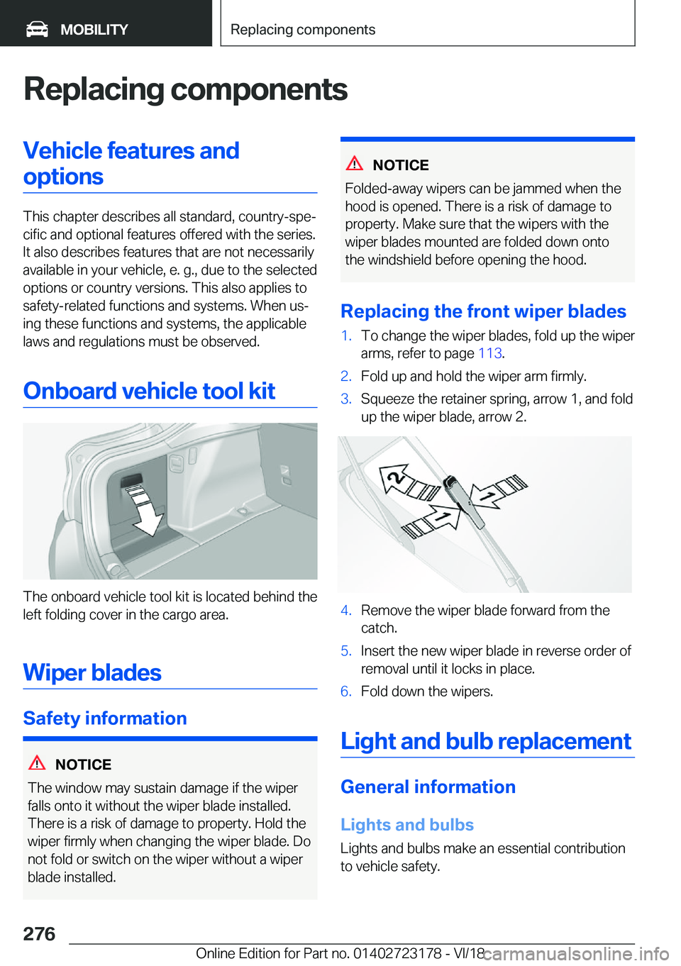 BMW 4 SERIES COUPE 2019  Owners Manual �R�e�p�l�a�c�i�n�g��c�o�m�p�o�n�e�n�t�s�V�e�h�i�c�l�e��f�e�a�t�u�r�e�s��a�n�d�o�p�t�i�o�n�s
�T�h�i�s��c�h�a�p�t�e�r��d�e�s�c�r�i�b�e�s��a�l�l��s�t�a�n�d�a�r�d�,��c�o�u�n�t�r�y�-�s�p�ej�c�i�f�