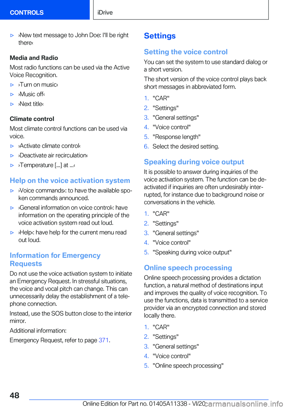 BMW 5 SERIES 2021 Service Manual 'x#