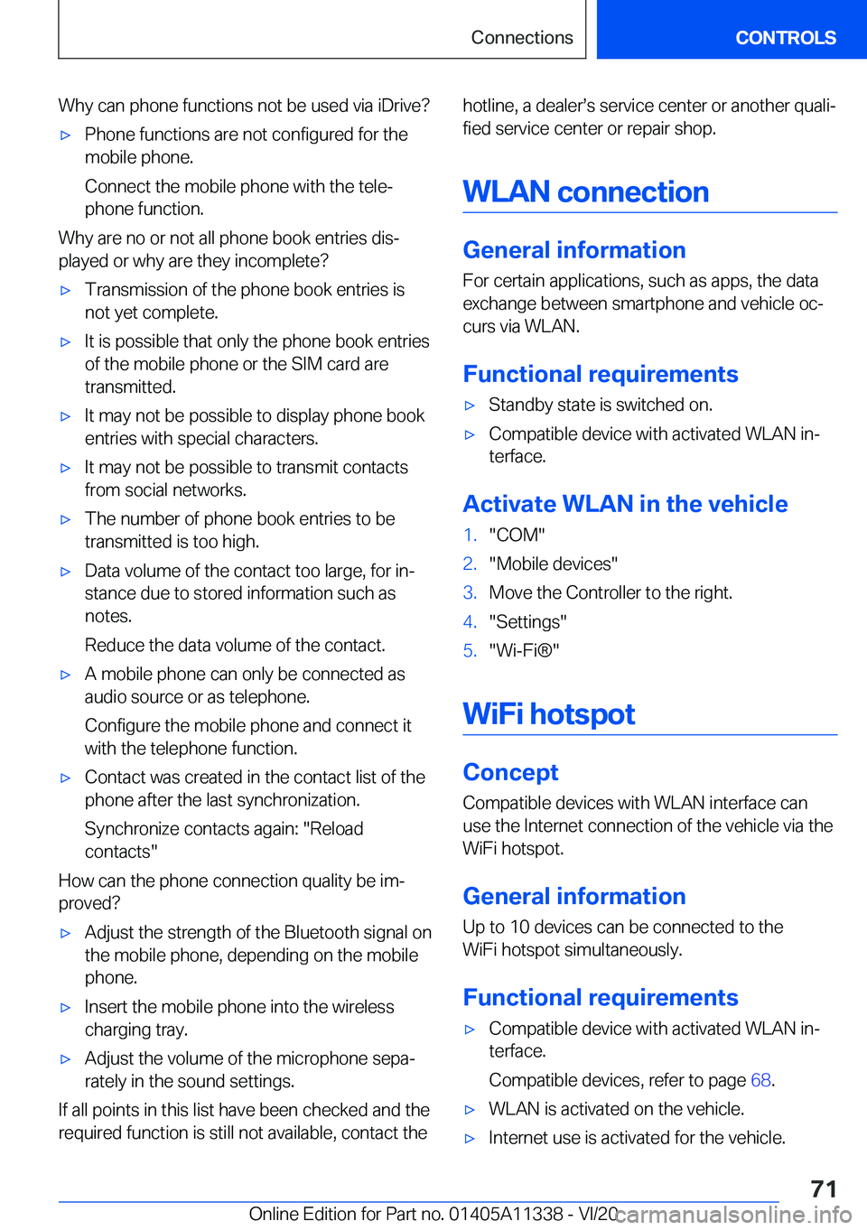 BMW 5 SERIES 2021 Manual PDF �W�h�y��c�a�n��p�h�o�n�e��f�u�n�c�t�i�o�n�s��n�o�t��b�e��u�s�e�d��v�i�a��i�D�r�i�v�e� 'x�P�h�o�n�e��f�u�n�c�t�i�o�n�s��a�r�e��n�o�t��c�o�n�f�i�g�u�r�e�d��f�o�r��t�h�e
�m�o�b�i�l�e��