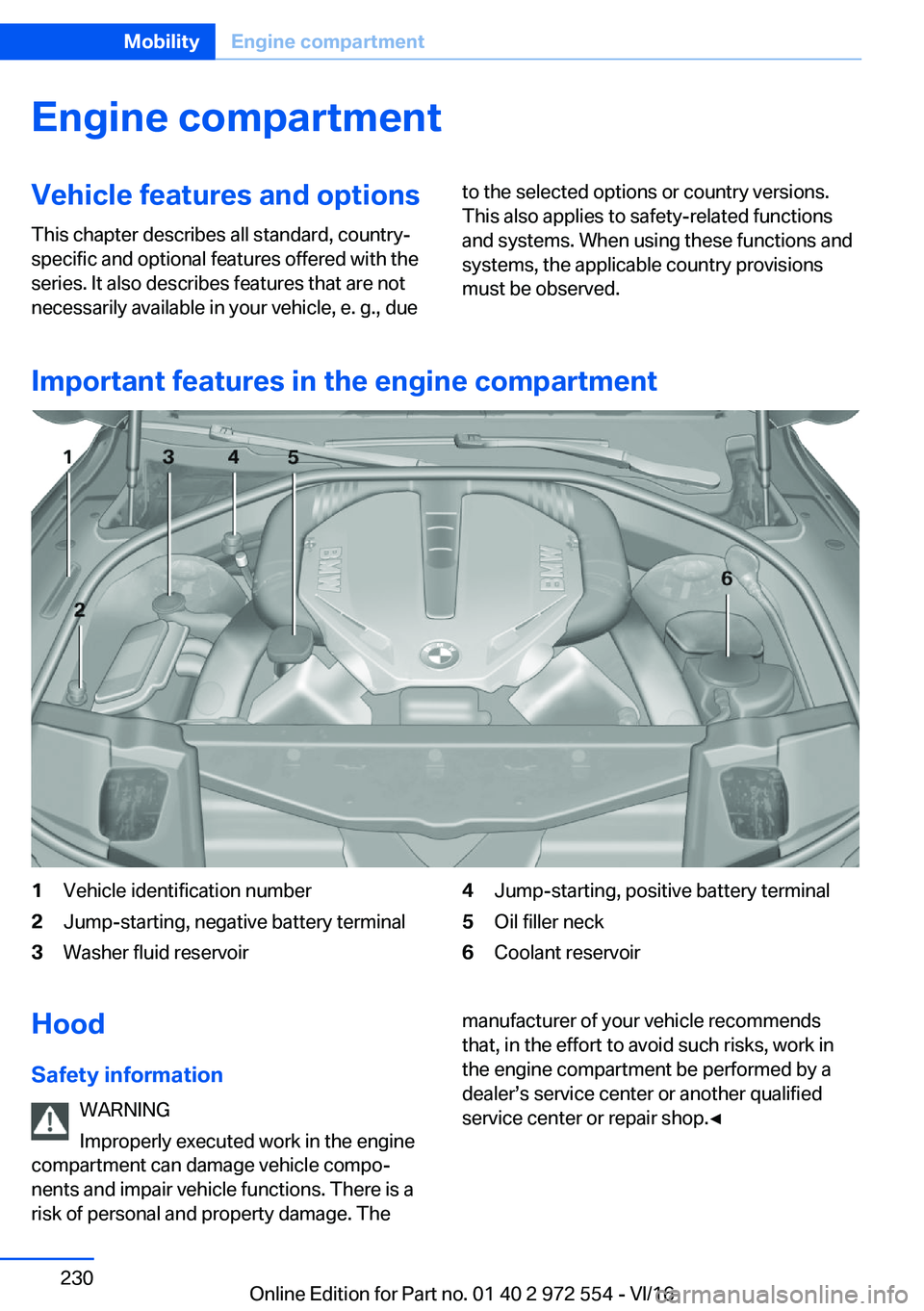 BMW 5 SERIES GRAN TURISMO 2017  Owners Manual �E�n�g�i�n�e��c�o�m�p�a�r�t�m�e�n�t�V�e�h�i�c�l�e��f�e�a�t�u�r�e�s��a�n�d��o�p�t�i�o�n�s�T�h�i�s� �c�h�a�p�t�e�r� �d�e�s�c�r�i�b�e�s� �a�l�l� �s�t�a�n�d�a�r�d�,� �c�o�u�n�t�r�y�-�s�p�e�c�i�f�i�c� 