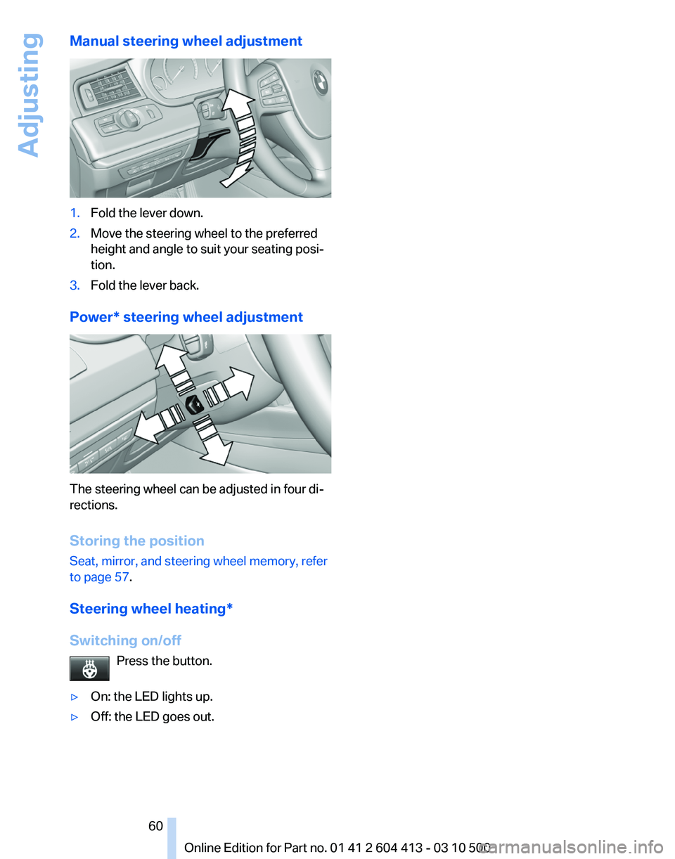 BMW 550I GRAN TURISMO 2010 Workshop Manual 