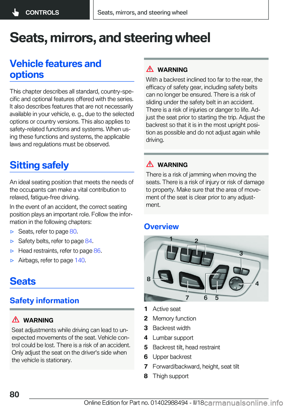 BMW 6 SERIES CONVERTIBLE 2018 Manual PDF �S�e�a�t�s�,��m�i�r�r�o�r�s�,��a�n�d��s�t�e�e�r�i�n�g��w�h�e�e�l�V�e�h�i�c�l�e��f�e�a�t�u�r�e�s��a�n�d�o�p�t�i�o�n�s
�T�h�i�s� �c�h�a�p�t�e�r� �d�e�s�c�r�i�b�e�s� �a�l�l� �s�t�a�n�d�a�r�d�,� �c�