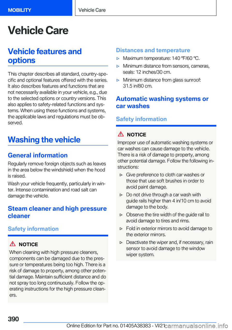 BMW 7 SERIES 2022  Owners Manual �V�e�h�i�c�l�e��C�a�r�e�V�e�h�i�c�l�e��f�e�a�t�u�r�e�s��a�n�d�o�p�t�i�o�n�s
�T�h�i�s��c�h�a�p�t�e�r��d�e�s�c�r�i�b�e�s��a�l�l��s�t�a�n�d�a�r�d�,��c�o�u�n�t�r�y�-�s�p�e#j�c�i�f�i�c��a�n�d��o�