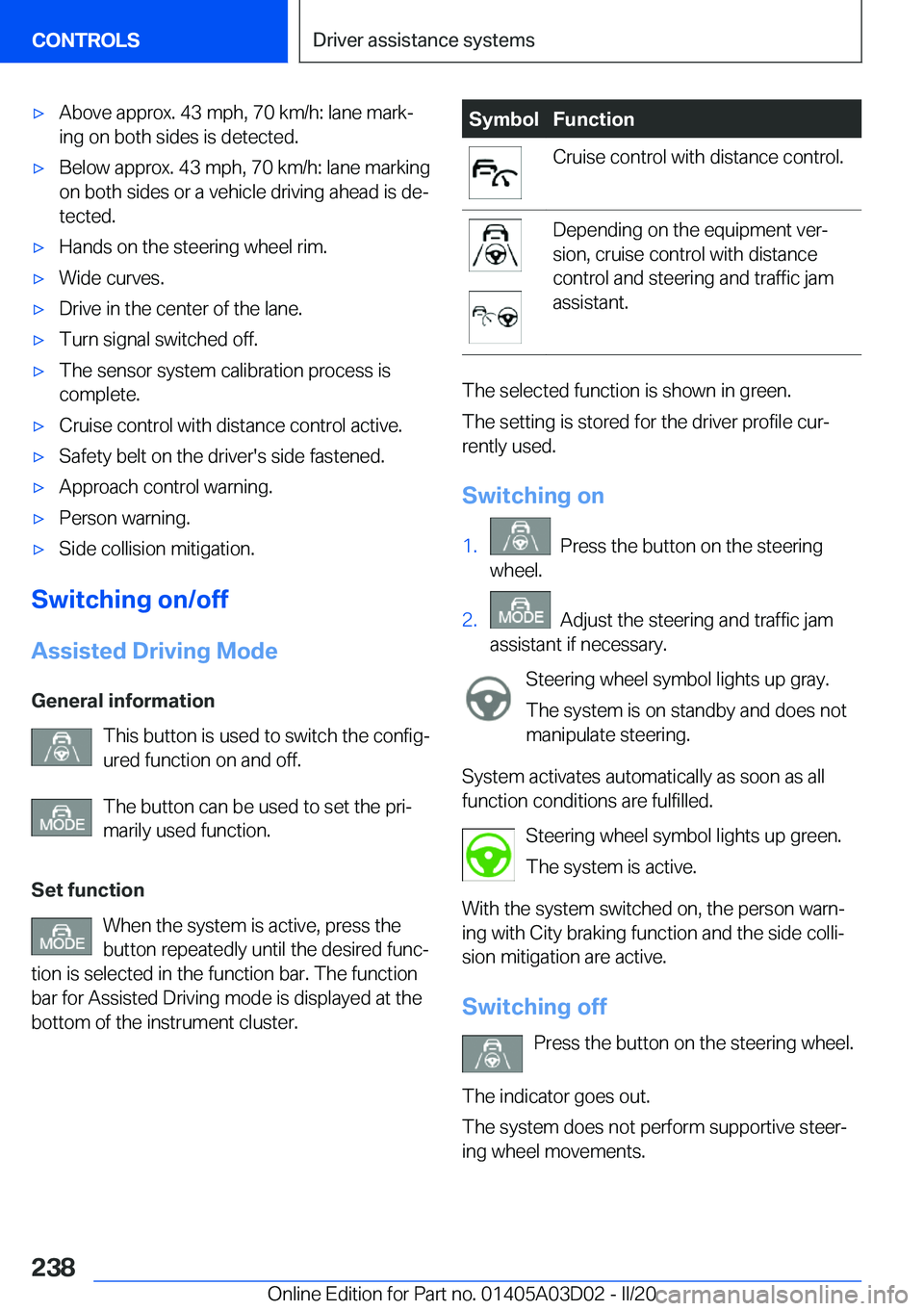 BMW 7 SERIES 2021  Owners Manual 'x�A�b�o�v�e��a�p�p�r�o�x�.��4�3��m�p�h�,��7�0��k�m�/�h�:��l�a�n�e��m�a�r�k#j
�i�n�g��o�n��b�o�t�h��s�i�d�e�s��i�s��d�e�t�e�c�t�e�d�.'x�B�e�l�o�w��a�p�p�r�o�x�.��4�3��m�p�h�,��