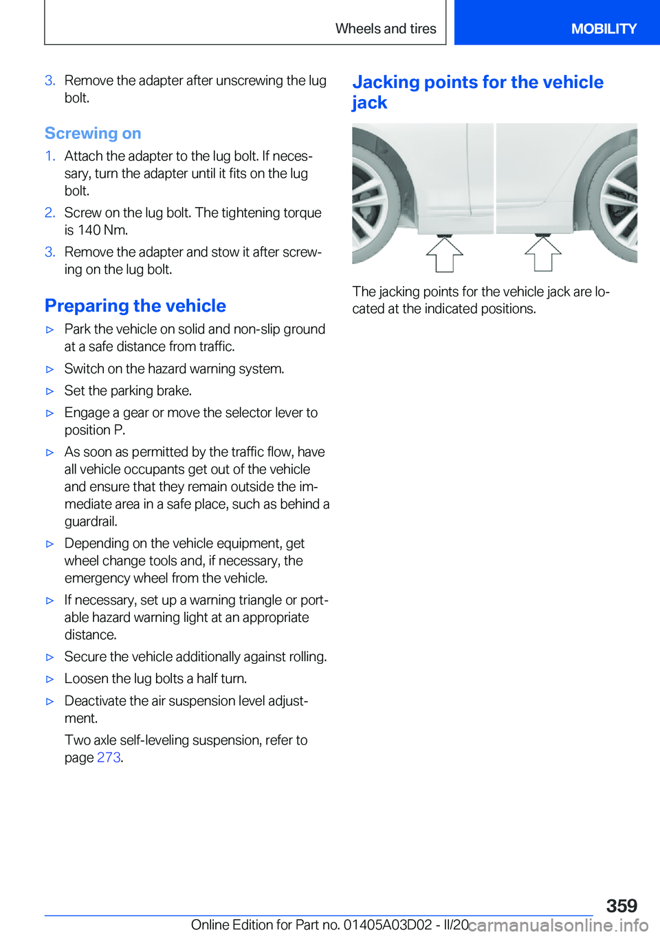 BMW 7 SERIES 2021  Owners Manual �3�.�R�e�m�o�v�e��t�h�e��a�d�a�p�t�e�r��a�f�t�e�r��u�n�s�c�r�e�w�i�n�g��t�h�e��l�u�g
�b�o�l�t�.
�S�c�r�e�w�i�n�g��o�n
�1�.�A�t�t�a�c�h��t�h�e��a�d�a�p�t�e�r��t�o��t�h�e��l�u�g��b�o�l�t�.�