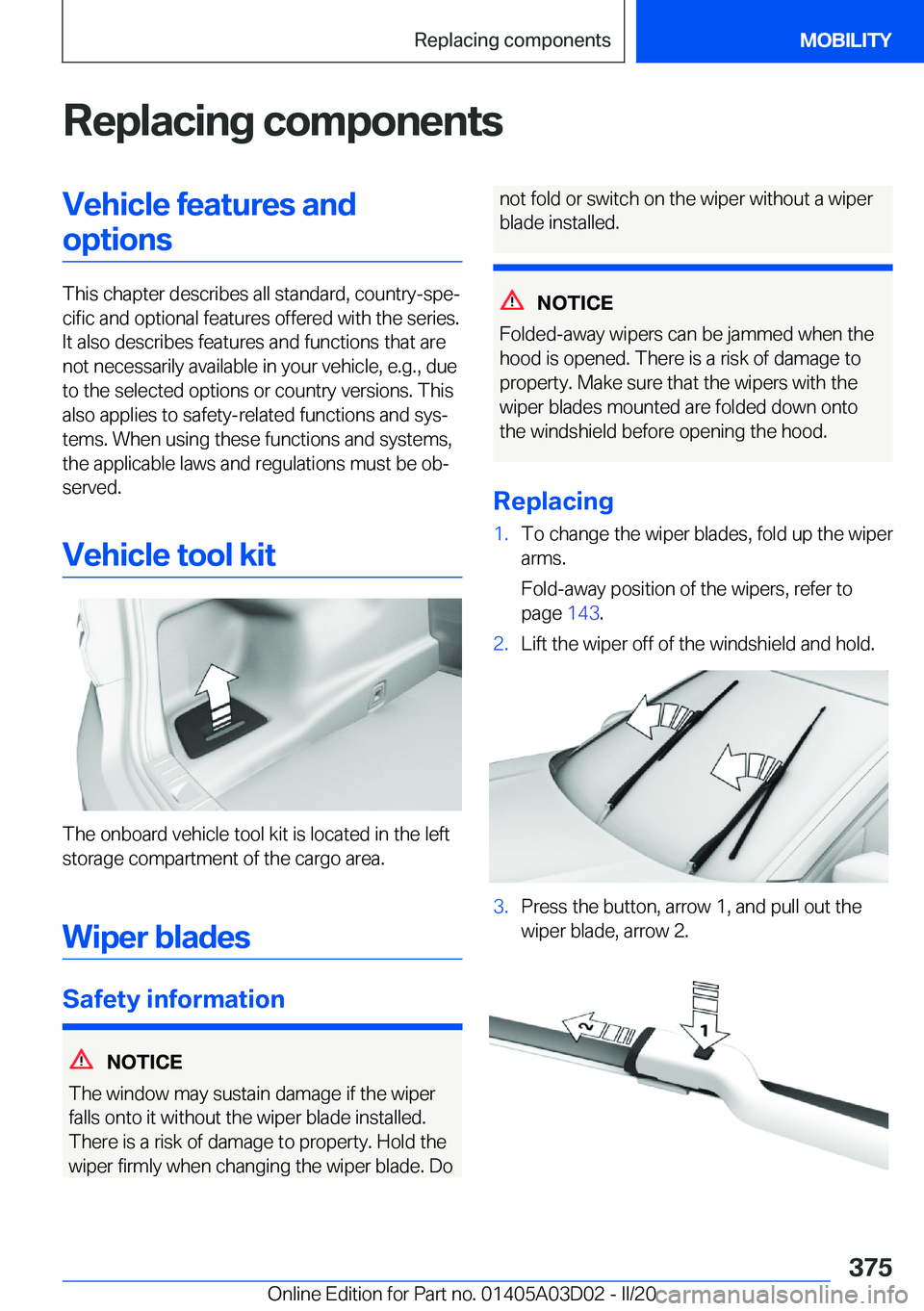 BMW 7 SERIES 2021  Owners Manual �R�e�p�l�a�c�i�n�g��c�o�m�p�o�n�e�n�t�s�V�e�h�i�c�l�e��f�e�a�t�u�r�e�s��a�n�d�o�p�t�i�o�n�s
�T�h�i�s��c�h�a�p�t�e�r��d�e�s�c�r�i�b�e�s��a�l�l��s�t�a�n�d�a�r�d�,��c�o�u�n�t�r�y�-�s�p�e#j�c�i�f�