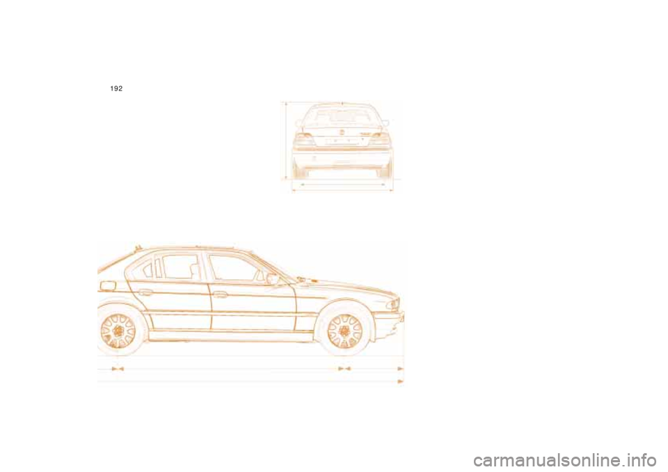 BMW 750IL SEDAN 1998  Owners Manual 192n 