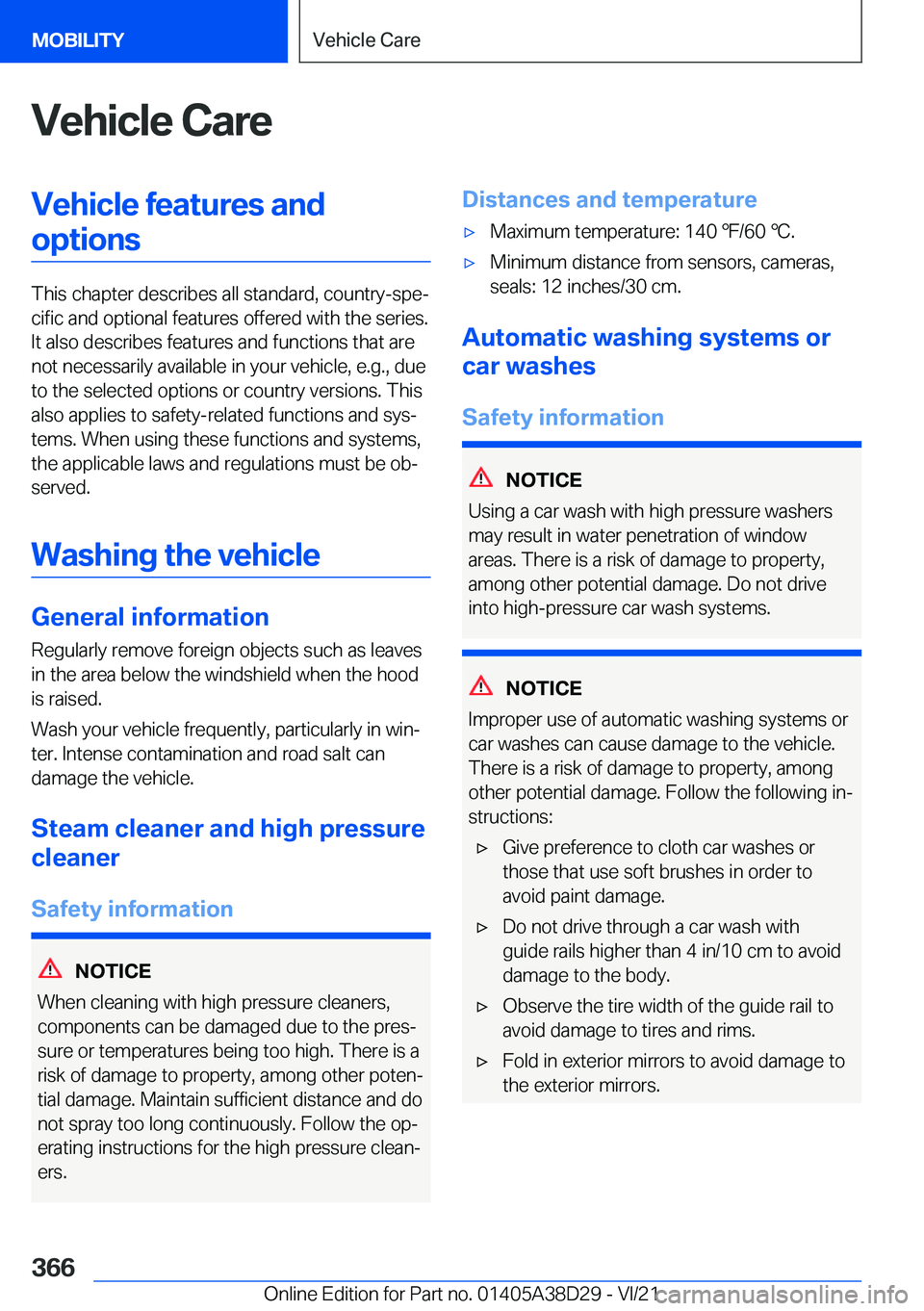 BMW 8 SERIES CONVERTIBLE 2022  Owners Manual �V�e�h�i�c�l�e��C�a�r�e�V�e�h�i�c�l�e��f�e�a�t�u�r�e�s��a�n�d�o�p�t�i�o�n�s
�T�h�i�s��c�h�a�p�t�e�r��d�e�s�c�r�i�b�e�s��a�l�l��s�t�a�n�d�a�r�d�,��c�o�u�n�t�r�y�-�s�p�e#j�c�i�f�i�c��a�n�d��o�