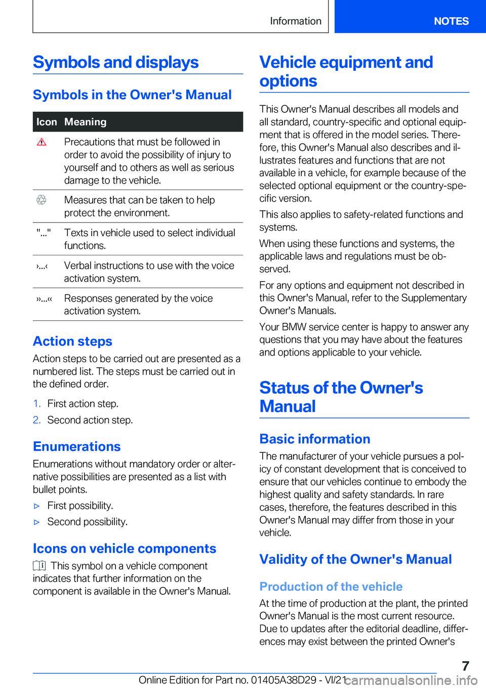 BMW 8 SERIES CONVERTIBLE 2022  Owners Manual �S�y�m�b�o�l�s��a�n�d��d�i�s�p�l�a�y�s
�S�y�m�b�o�l�s��i�n��t�h�e��O�w�n�e�r�'�s��M�a�n�u�a�l
�I�c�o�n�M�e�a�n�i�n�g��P�r�e�c�a�u�t�i�o�n�s��t�h�a�t��m�u�s�t��b�e��f�o�l�l�o�w�e�d��i�n