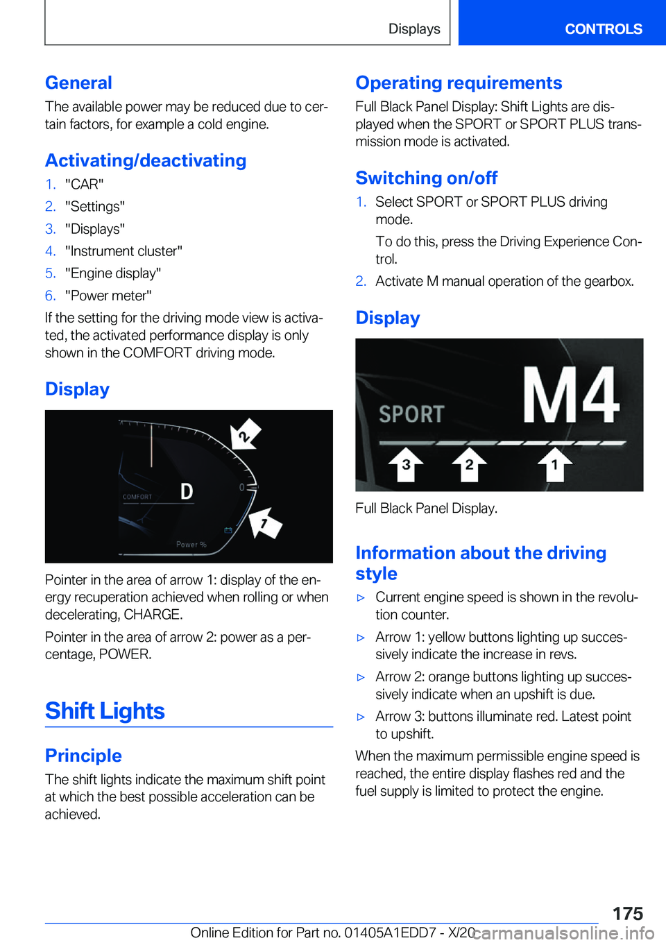 BMW 8 SERIES CONVERTIBLE 2021  Owners Manual �G�e�n�e�r�a�l
�T�h�e��a�v�a�i�l�a�b�l�e��p�o�w�e�r��m�a�y��b�e��r�e�d�u�c�e�d��d�u�e��t�o��c�e�rj
�t�a�i�n��f�a�c�t�o�r�s�,��f�o�r��e�x�a�m�p�l�e��a��c�o�l�d��e�n�g�i�n�e�.
�A�c�t�i�v�